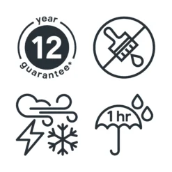 GoodHome Extreme Outdoor Clear Satin Quick Dry Wood Stain, 2.5L -Goodhome goodhome extreme outdoor clear satin quick dry wood stain 2 5l5059340297552 03t