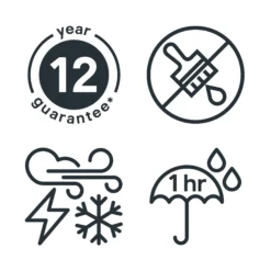 GoodHome Extreme Outdoor Light Oak Satin Quick Dry Wood Stain, 2.5L -Goodhome goodhome extreme outdoor light oak satin quick dry wood stain 2 5l5059340297521 03t