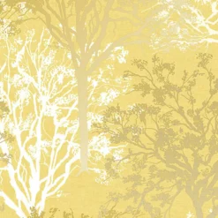 GoodHome Foxhill Yellow Trees Metallic Effect Smooth Wallpaper -Goodhome goodhome foxhill yellow trees metallic effect smooth wallpaper5059340410425 37c