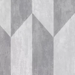 GoodHome Garnet Grey Geometric Silver Effect Textured Wallpaper -Goodhome goodhome garnet grey geometric silver effect textured wallpaper5059340409276 37c