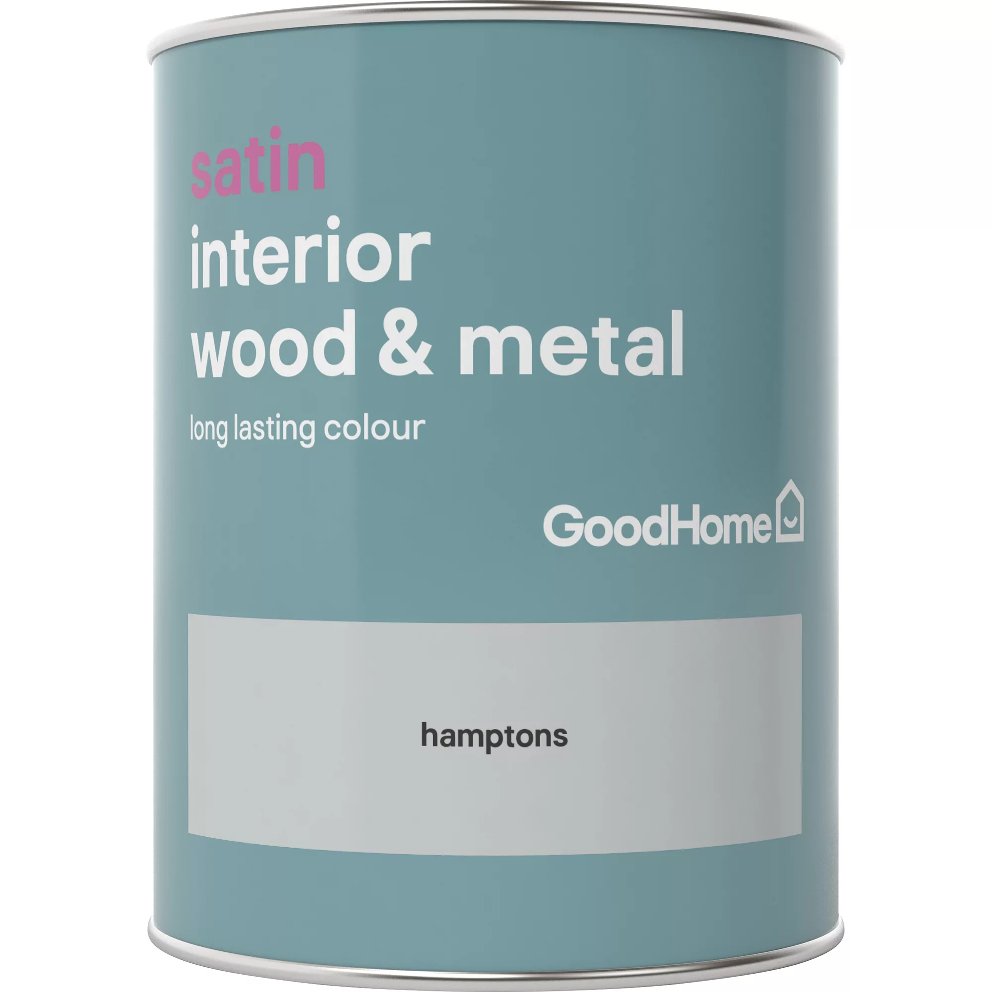 GoodHome Hamptons Satin Metal & Wood Paint, 750ml 4 GoodHome Hamptons Satin Metal & Wood Paint, 750ml - Image 2