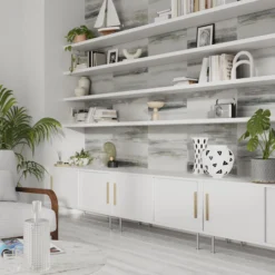 GoodHome Kaeni Grey Striped Textured Wallpaper -Goodhome goodhome kaeni grey striped textured wallpaper5059340409535 02i