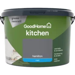 GoodHome Kitchen Hamilton Matt Emulsion Paint, 2.5L -Goodhome goodhome kitchen hamilton matt emulsion paint 2 5l3663602403685 02c