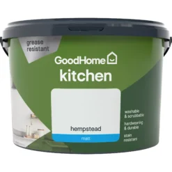 GoodHome Kitchen Hempstead Matt Emulsion Paint, 2.5L -Goodhome goodhome kitchen hempstead matt emulsion paint 2 5l3663602403722 02c