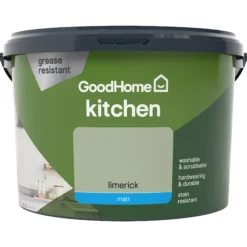 GoodHome Kitchen Limerick Matt Emulsion Paint, 2.5L -Goodhome goodhome kitchen limerick matt emulsion paint 2 5l3663602403661 02c