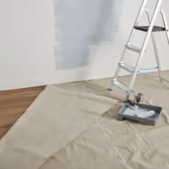 GoodHome Laminated Cotton Dust Sheet, (L)4m, (W)3m -Goodhome goodhome laminated cotton dust sheet l 4m w 3m5057741307412 21i