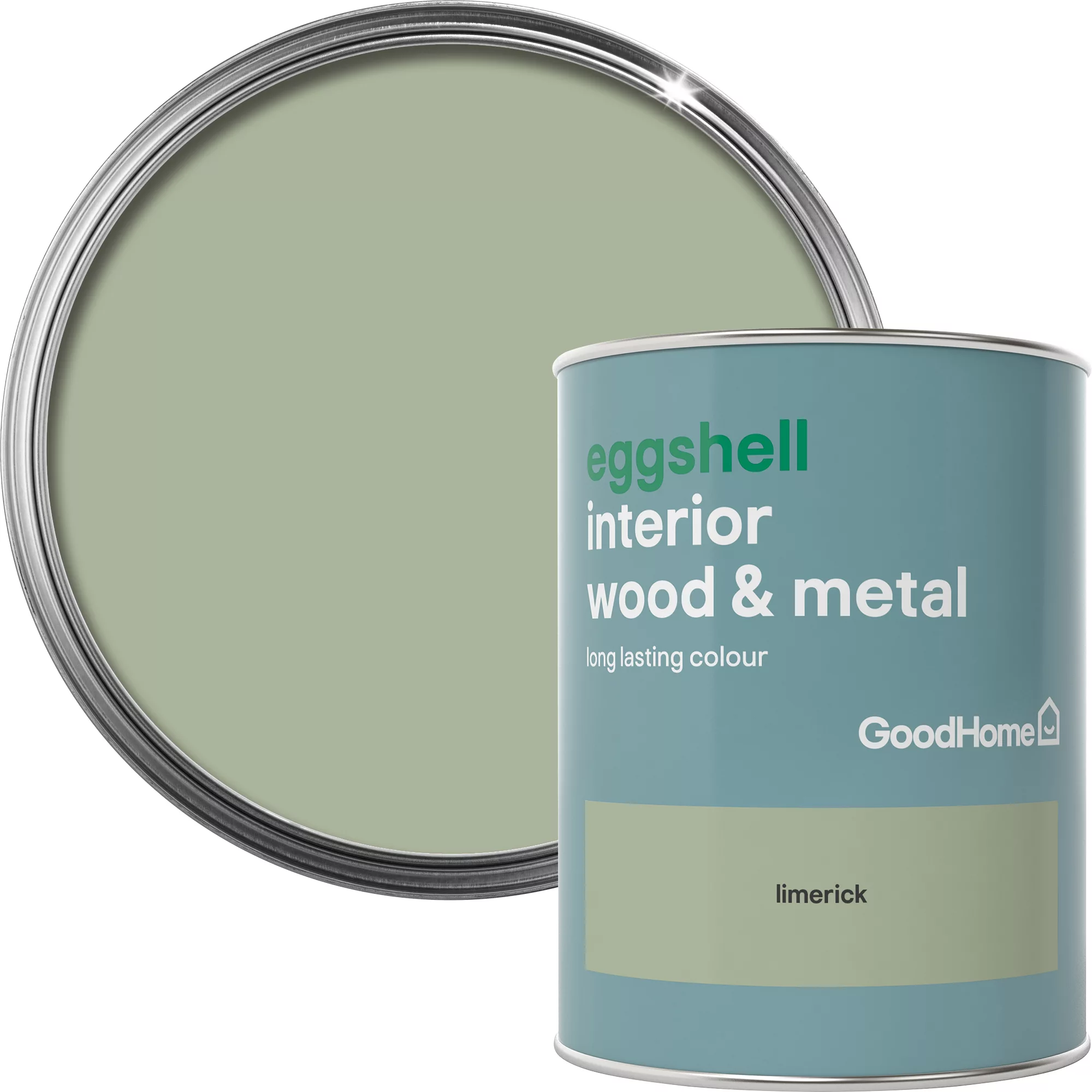 GoodHome Limerick Eggshell Metal & Wood Paint, 750ml 3 GoodHome Limerick Eggshell Metal & Wood Paint, 750ml