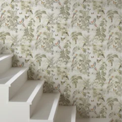 GoodHome Lipia Multicolour Jungle Glitter & Mica Effect Textured Wallpaper -Goodhome goodhome lipia multicolour jungle glitter mica effect textured wallpaper3663602561408 01i bq