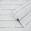 GoodHome Luynes White Brick Stone Effect Textured Wallpaper -Goodhome goodhome luynes white brick stone effect textured wallpaper3663602559641 36c bq