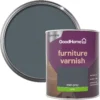 GoodHome Mid Grey Satin Multi-surface Furniture Wood Varnish, 750ml -Goodhome goodhome mid grey satin multi surface furniture wood varnish 750ml5059340486840 21c
