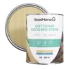 GoodHome Natural Matt Quick Dry Decking Wood Stain, 5L -Goodhome goodhome natural matt quick dry decking wood stain 5l5059340297194 21c
