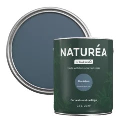 GoodHome Naturéa Blue Allium Velvet Matt Emulsion Paint, 2.5L