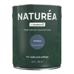 GoodHome Naturéa Gentians Velvet Matt Emulsion Paint, 2.5L -Goodhome goodhome naturea gentians velvet matt emulsion paint 2 5l5059340274119 02c