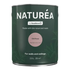 GoodHome Naturéa Old Rose Velvet Matt Emulsion Paint, 2.5L -Goodhome goodhome naturea old rose velvet matt emulsion paint 2 5l5059340274034 02c