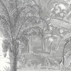 GoodHome Onyk Grey Jungle Textured Wallpaper -Goodhome goodhome onyk grey jungle textured wallpaper5059340409924 37c