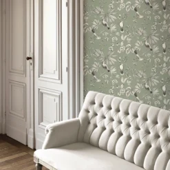 GoodHome Osum Sage Nature Textured Wallpaper -Goodhome goodhome osum sage nature textured wallpaper5059340409962 01i