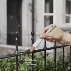 GoodHome Outdoor Black Satinwood Exterior Metal Paint, 750ml Tin -Goodhome goodhome outdoor black satinwood exterior metal paint 750ml tin5059340296050 19i EN 2022