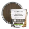 GoodHome Outdoor Dark Oak Satin Quick Dry Wood Stain, 2.5L
