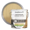 GoodHome Outdoor Light Oak Satin Quick Dry Wood Stain, 2.5L -Goodhome goodhome outdoor light oak satin quick dry wood stain 2 5l5059340297453 21c