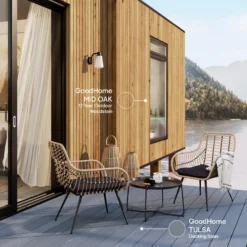 GoodHome Outdoor Mid Oak Satin Quick Dry Wood Stain, 750ml -Goodhome goodhome outdoor mid oak satin quick dry wood stain 750ml5059340297408 19i EN 2022