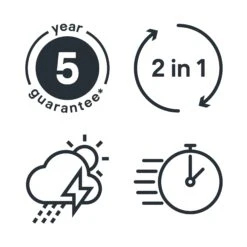 GoodHome Outdoor White Satinwood Multi-surface Paint, 2.5L 9 GoodHome Outdoor White Satinwood Multi-surface Paint, 2.5L -Goodhome goodhome outdoor white satinwood multi surface paint 2 5l5059340297002 03t