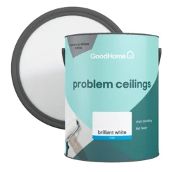 GoodHome Problem Ceiling Brilliant White Matt Emulsion Paint, 5L