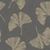 GoodHome Selen Grey Gingko Leaves Metallic Effect Textured Wallpaper 2 GoodHome Selen Grey Gingko Leaves Metallic Effect Textured Wallpaper -Goodhome goodhome selen grey gingko leaves metallic effect textured wallpaper5059340410807 36c