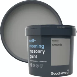 GoodHome Self-cleaning Hudson Smooth Matt Masonry Paint, 5L 8 GoodHome Self-cleaning Hudson Smooth Matt Masonry Paint, 5L -Goodhome goodhome self cleaning hudson smooth matt masonry paint 5l3663602521358 37c