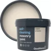 GoodHome Self-cleaning Magnolia Smooth Matt Masonry Paint, 10L -Goodhome goodhome self cleaning magnolia smooth matt masonry paint 10l3663602521983 02c bq