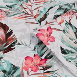 GoodHome Seran Multicolour Floral Smooth Wallpaper -Goodhome goodhome seran multicolour floral smooth wallpaper5059340410821 36c