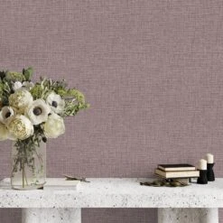 GoodHome Shung Mulberry Woven Effect Textured Wallpaper -Goodhome goodhome shung mulberry woven effect textured wallpaper5059340831787 01i