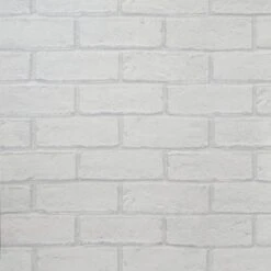 GoodHome Thedden Off White Brick Effect Textured Wallpaper -Goodhome goodhome thedden off white brick effect textured wallpaper5059340410678 36c