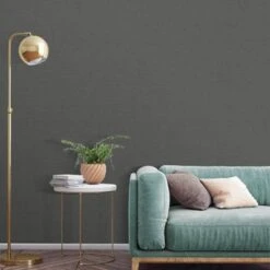 GoodHome Tille Dark Grey Woven Effect Textured Wallpaper -Goodhome goodhome tille dark grey woven effect textured wallpaper5059340411026 01i