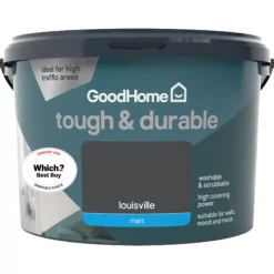 GoodHome Tough & Durable Louisville Matt Emulsion Paint, 2.5L -Goodhome goodhome tough durable louisville matt emulsion paint 2 5l5059340273075 02c