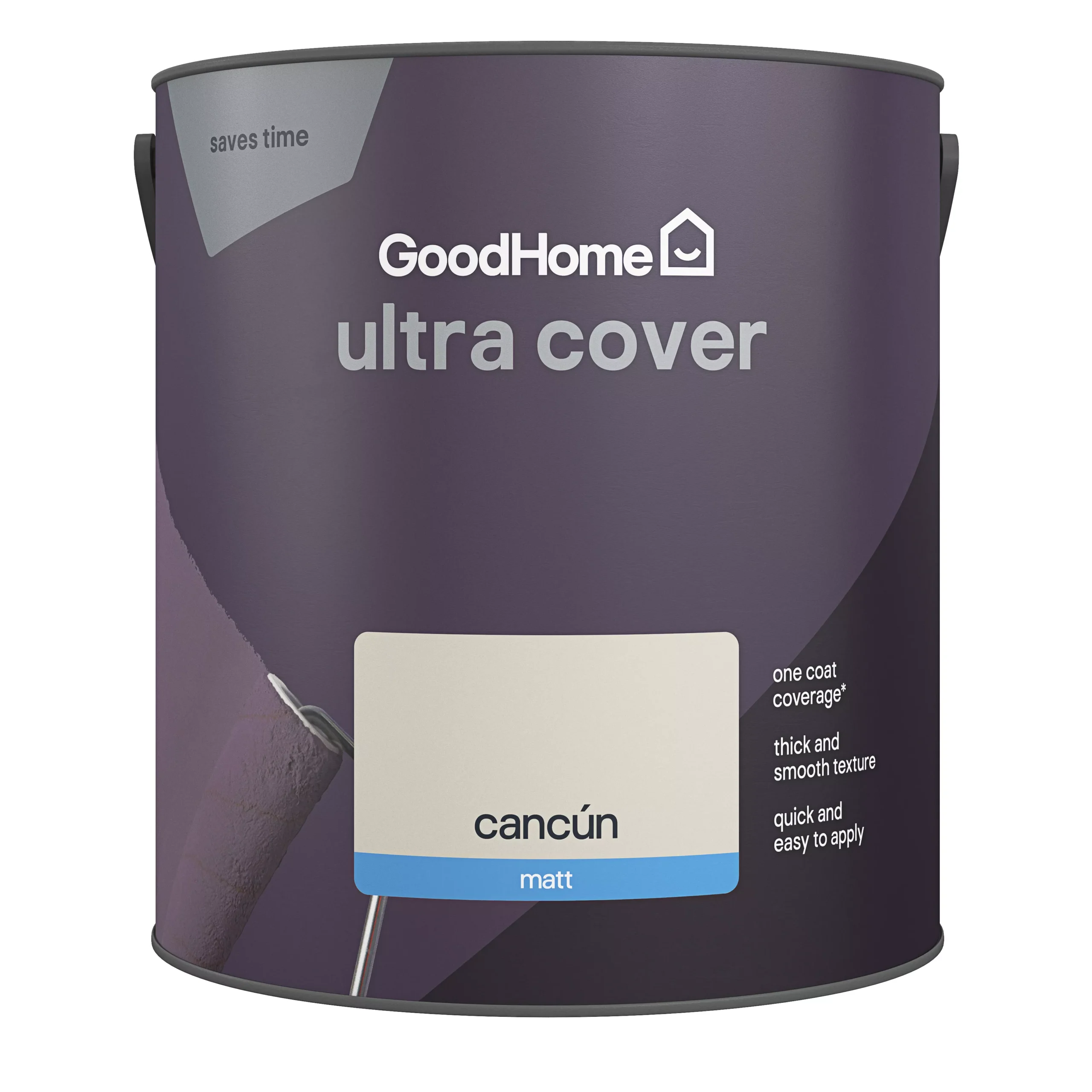 GoodHome Ultra Cover Cancún Matt Emulsion Paint, 2.5L 5 GoodHome Ultra Cover Cancún Matt Emulsion Paint, 2.5L - Image 3