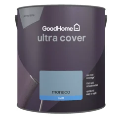 GoodHome Ultra Cover Monaco Matt Emulsion Paint, 2.5L -Goodhome goodhome ultra cover monaco matt emulsion paint 2 5l5059340273693 02c