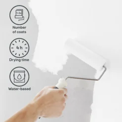 GoodHome Ultra Cover North Pole Matt Emulsion Paint, 2.5L -Goodhome goodhome ultra cover north pole matt emulsion paint 2 5l5059340273600 05i