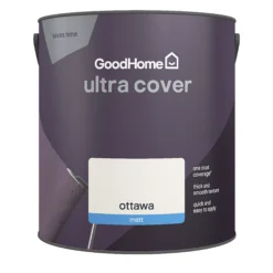 GoodHome Ultra Cover Ottawa Matt Emulsion Paint, 2.5L -Goodhome goodhome ultra cover ottawa matt emulsion paint 2 5l5059340273679 02c