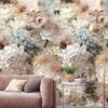 GoodHome Verdi Soft Pink Romantic Floral Matt Mural -Goodhome goodhome verdi soft pink romantic floral matt mural5059340411132 01i