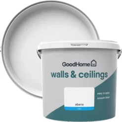 GoodHome Walls & Ceilings Alberta Matt Emulsion Paint, 5L
