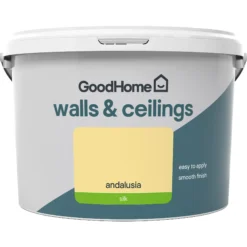 GoodHome Walls & Ceilings Andalusia Silk Emulsion Paint, 2.5L -Goodhome goodhome walls ceilings andalusia silk emulsion paint 2 5l3663602599753 02c
