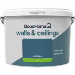 GoodHome Walls & Ceilings Antibes Silk Emulsion Paint, 2.5L -Goodhome goodhome walls ceilings antibes silk emulsion paint 2 5l3663602599128 02c