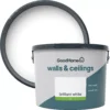 GoodHome Walls & Ceilings Brilliant White Vinyl Silk Emulsion Paint, 10L