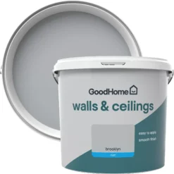 GoodHome Walls & Ceilings Brooklyn Matt Emulsion Paint, 5L