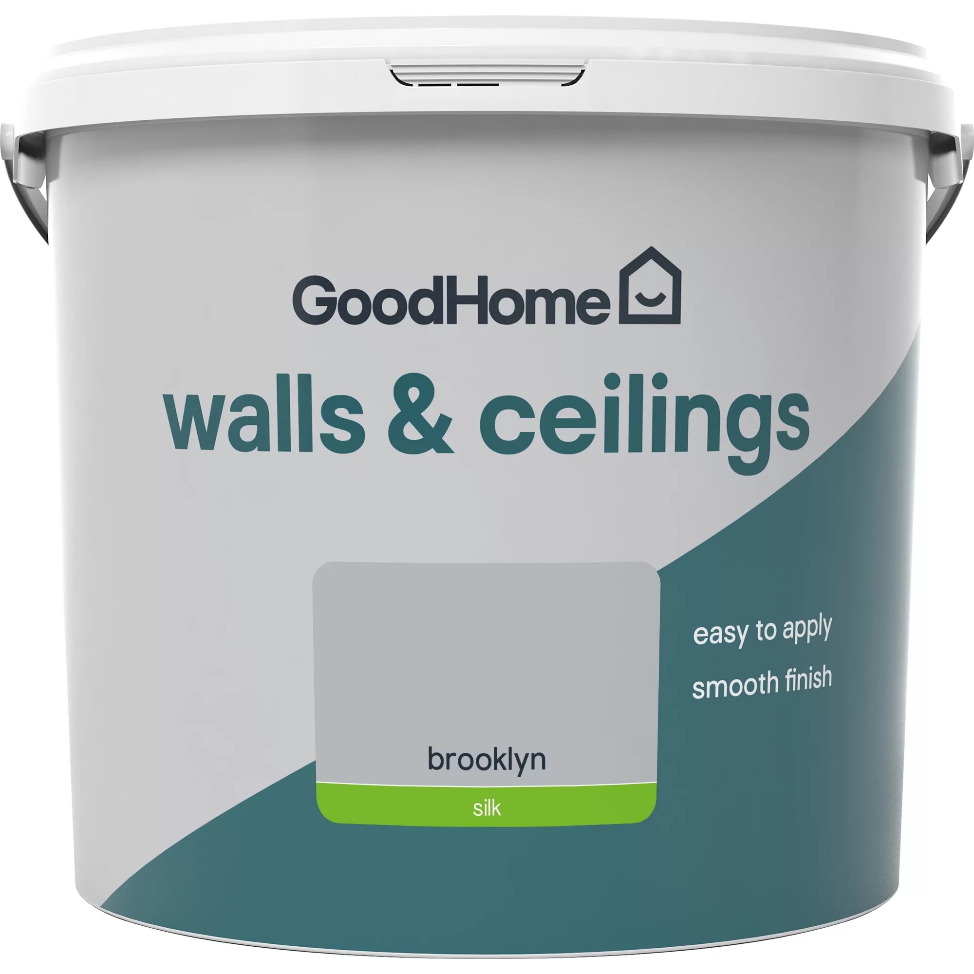 GoodHome Walls & Ceilings Brooklyn Silk Emulsion Paint, 5L 4 GoodHome Walls & Ceilings Brooklyn Silk Emulsion Paint, 5L - Image 2
