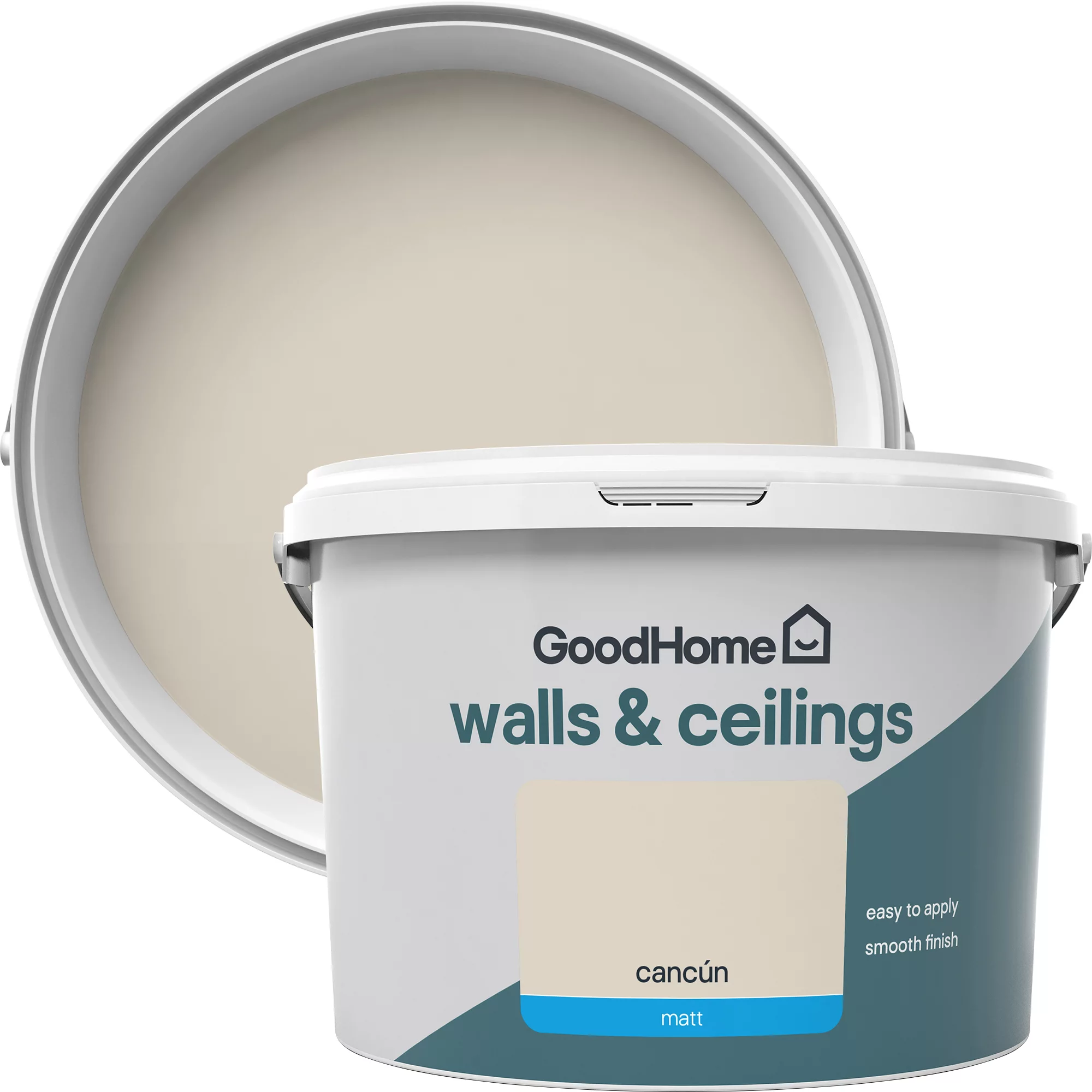 GoodHome Walls & Ceilings Cancun Matt Emulsion Paint, 2.5L 3 GoodHome Walls & Ceilings Cancun Matt Emulsion Paint, 2.5L