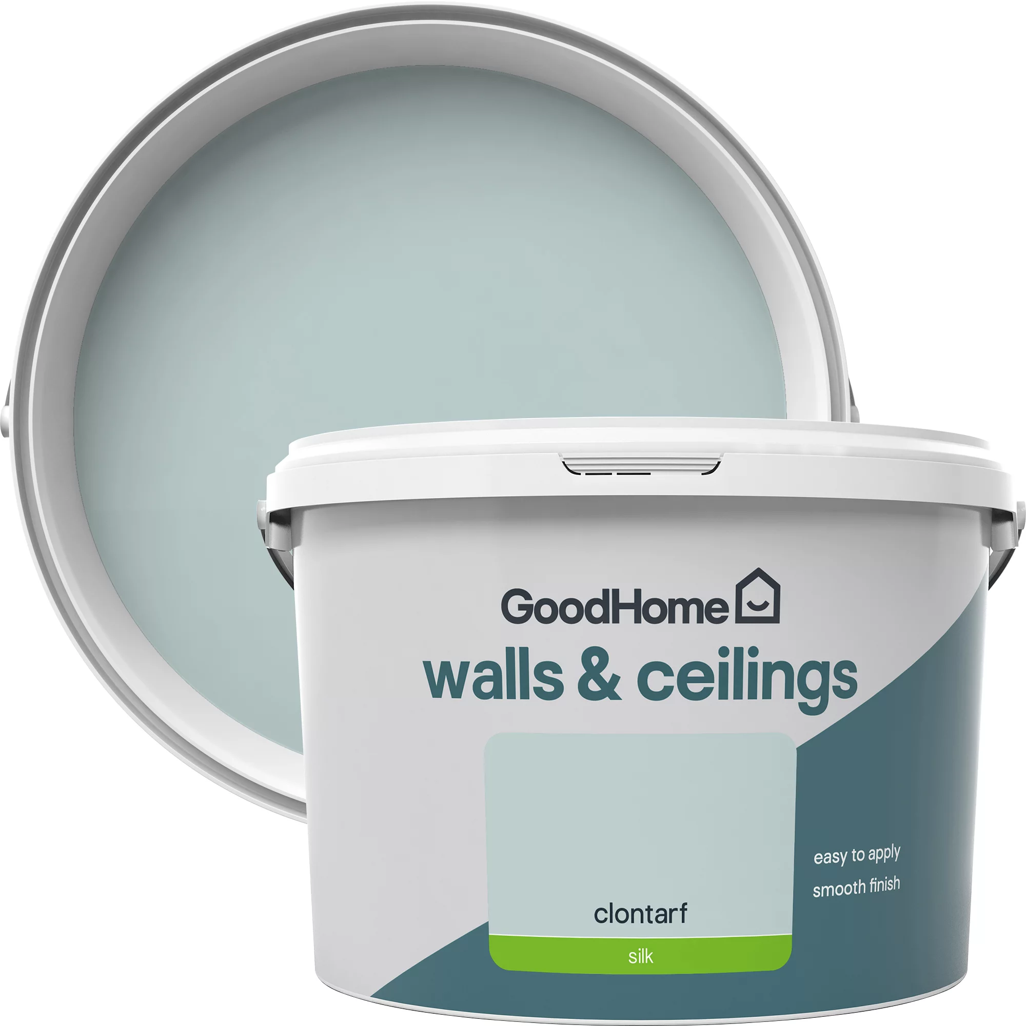 GoodHome Walls & Ceilings Clontarf Silk Emulsion Paint, 2.5L 3 GoodHome Walls & Ceilings Clontarf Silk Emulsion Paint, 2.5L