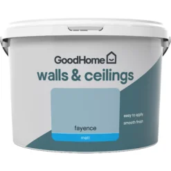 GoodHome Walls & Ceilings Fayence Matt Emulsion Paint, 2.5L -Goodhome goodhome walls ceilings fayence matt emulsion paint 2 5l5059340272542 02c