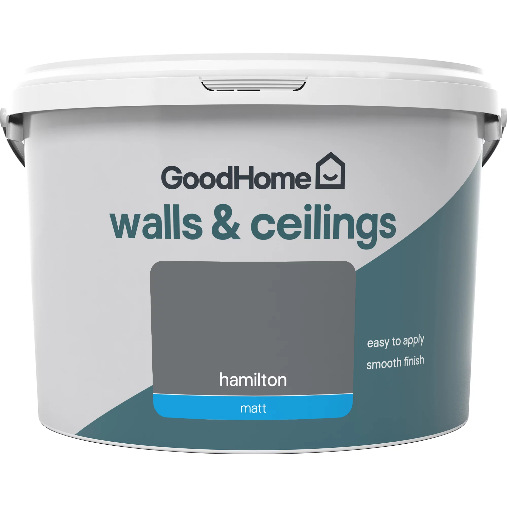 GoodHome Walls & Ceilings Hamilton Matt Emulsion Paint, 2.5L 4 GoodHome Walls & Ceilings Hamilton Matt Emulsion Paint, 2.5L - Image 2