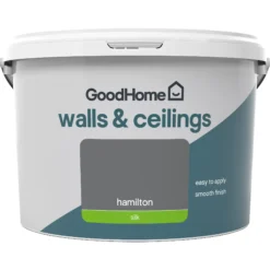 GoodHome Walls & Ceilings Hamilton Silk Emulsion Paint, 2.5L -Goodhome goodhome walls ceilings hamilton silk emulsion paint 2 5l3663602597414 02c
